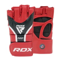 Перчатки RDX Grappling Aura Plus T-17 S красн/черн. (арт. GGR-T17RB-S+)