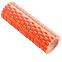 Ролик для йоги (оранжевый) 44х14см ЭВА/АБС B33114