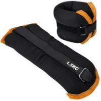 Утяжелители "ALT Sport" (2х1,5кг) (нейлон) в сумке (черный с оранжевой окантовкой) HKAW101-6