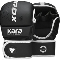 Перчатки тренировочные RDX Grappling F6 S черн/бел.мат. (арт. GGR-F6MW-S)