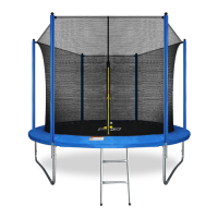 Батут 10FT с внутренней страховочной сеткой и лестницей blue (синий), ARLAND ARL-TN-1003_I_B
