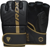 Перчатки тренировочные RDX Grappling F6 M черн/золот.мат. (арт. GGR-F6MGL-M)
