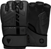 Перчатки тренировочные RDX Grappling F6 L черн.мат. (арт. GGR-F6MB-L)