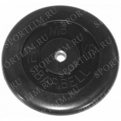 15 кг диск (блин) MB Barbell (черный) 31 мм.