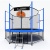 Батут с баскетбольным кольцом I-JUMP BASKET 8ft синий