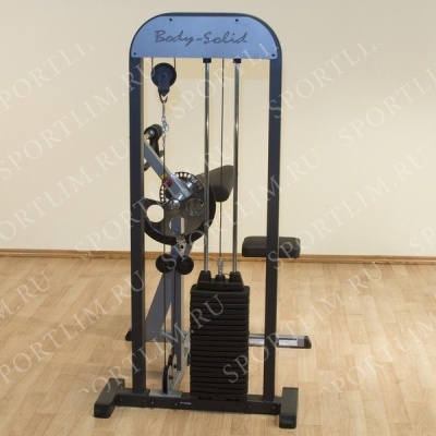 Блочный тренажер бицепс-трицепс с весовым стеком 95 кг Body-Solid GCBT-STK
