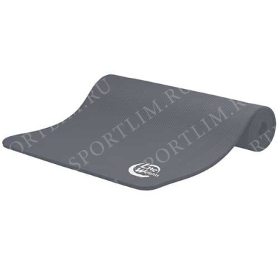 Коврик для йоги и фитнеса LiteWeights 180*60*1см 5410LW, антрацит