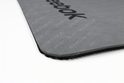 Тренировочный коврик (мат) для фитнеса нескользящий Reebok RAMT-11024GRS (серый)
